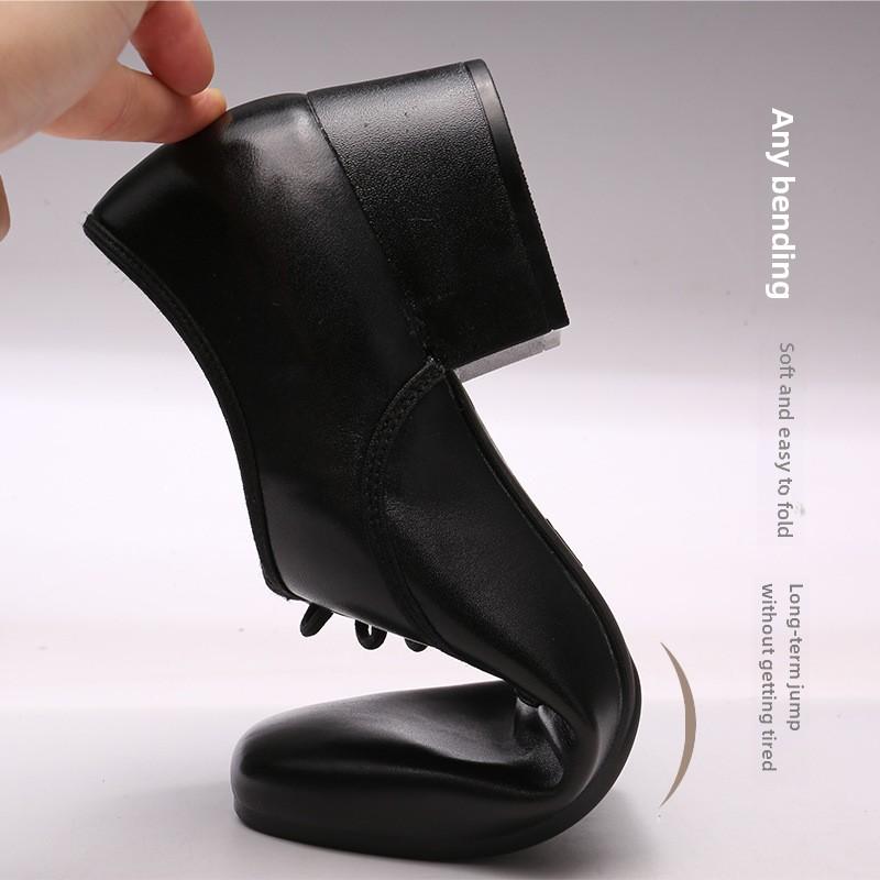 Men's Genuine Leather Casual Shoes for Modern and Standard Ballroom Dancing, Square Dancing, and Interior Outdoor Activities