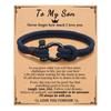 To My Boys Bracelet Gifts Son Bracelet for Son Grandson Nephew Bracelets Birthday Christmas Gifts for Teen Boys