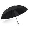 Men's and Women's Large Folding Umbrella, Dual-Purpose Sun and Rain Umbrella, Manual Opening, Black Coating for Sun Protection, Business Advertising