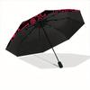 1pc Graffiti Art Automatic Open/Close Umbrella with Windproof, Functional Design, 8-Rib Sturdy Canopy, Durable Ribs,101