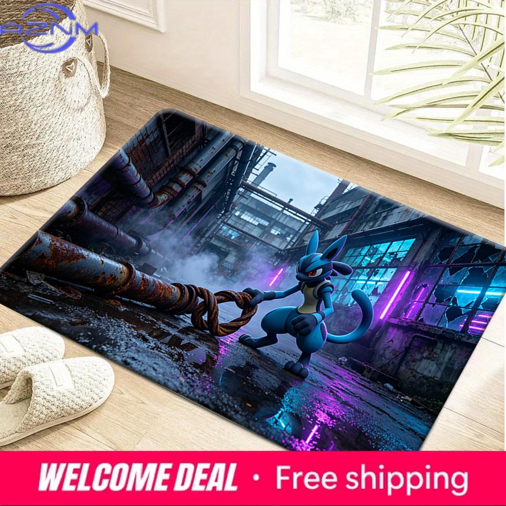 Lucario Cyberpunk Industrial Non-Slip Doormat Soft Floor Mat 40cm by 60cm
