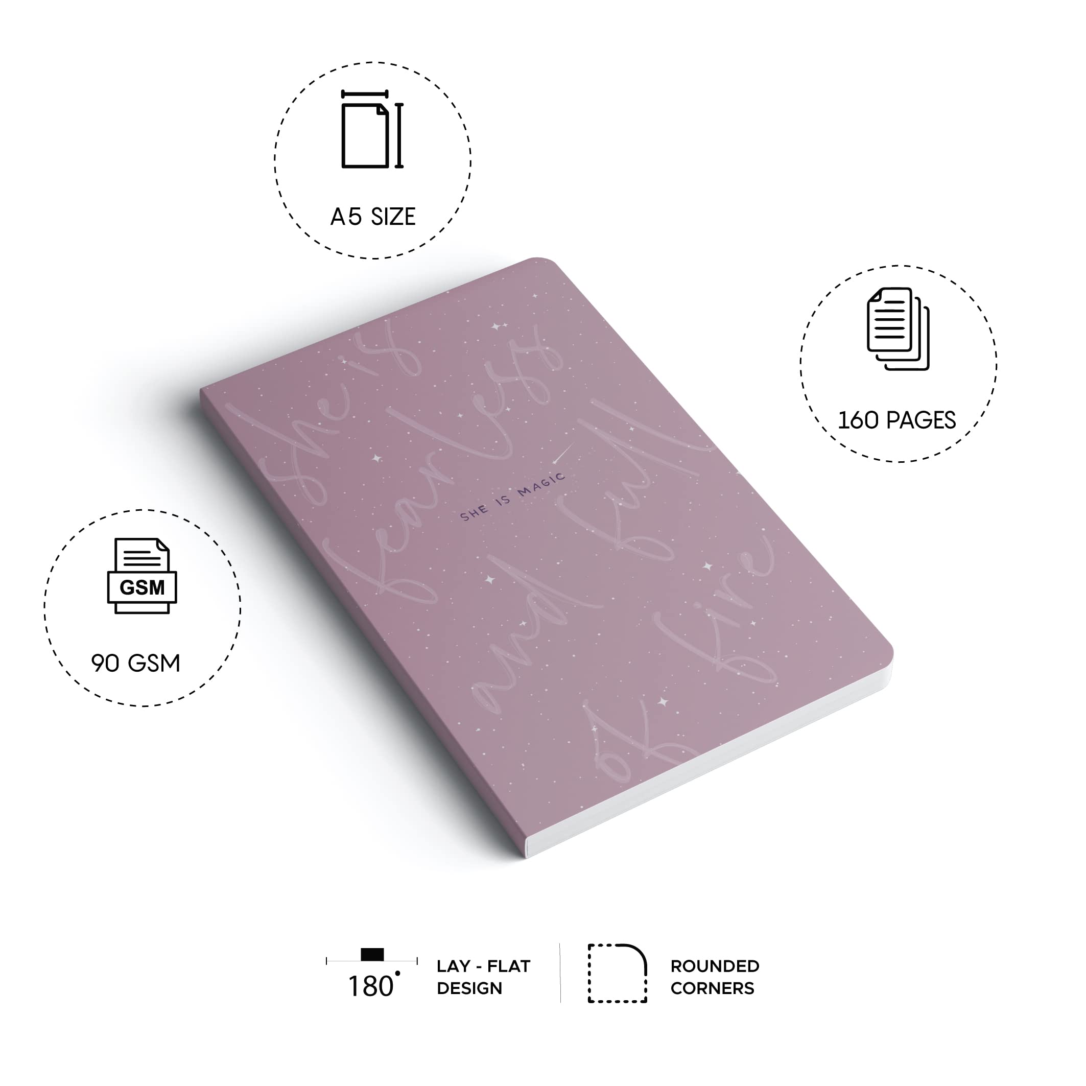 Factor Notes A5 Notebook: Ruled | 90 Gsm | 160 Pages (Fearless) a5