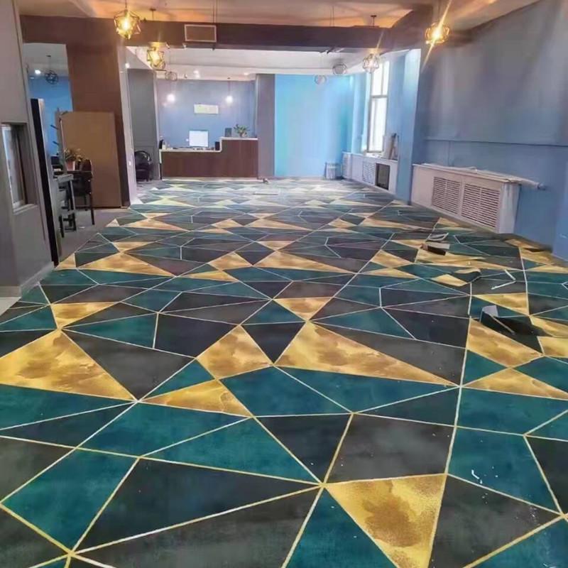 Luxury Printed Carpet for Hotel Billiard, Game, and Recreation Rooms – Wall-to-Wall Hallway and Private Room Flooring