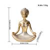 Resin Yoga Meditation Figurine Nordic Style Zen Decor Sculpture Living Room Study Desk Home Office