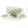 Noritake Orchard Garden Cup & Saucer Pair (for Coffee and Tea), 250cc, Microwave-Safe, Bone China, Set of 2, P97887/4911-12