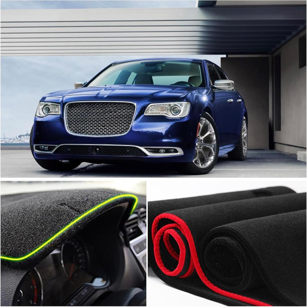 Dashboard Mat Cover Pad - Compatible with Chrysler 300 300C Sedan 2011- |  Fit Dash Mat | Anti-Glare & UV Dash Protector | Interior Dashboard