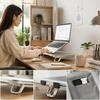 Folding Laptop Stand: Height Adjustable Mini Cooling Support for Desktop & Keyboard
