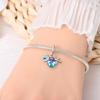 Original Copper Charms Luxury Blue Camera Pendant Travel Airplane Beads Fit Bracelet Diy Women Making Delicate Gift