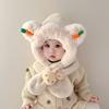 Baby hat scarf integrated neck hat baby autumn and winter cute super cute boys and girls winter children's ear hat