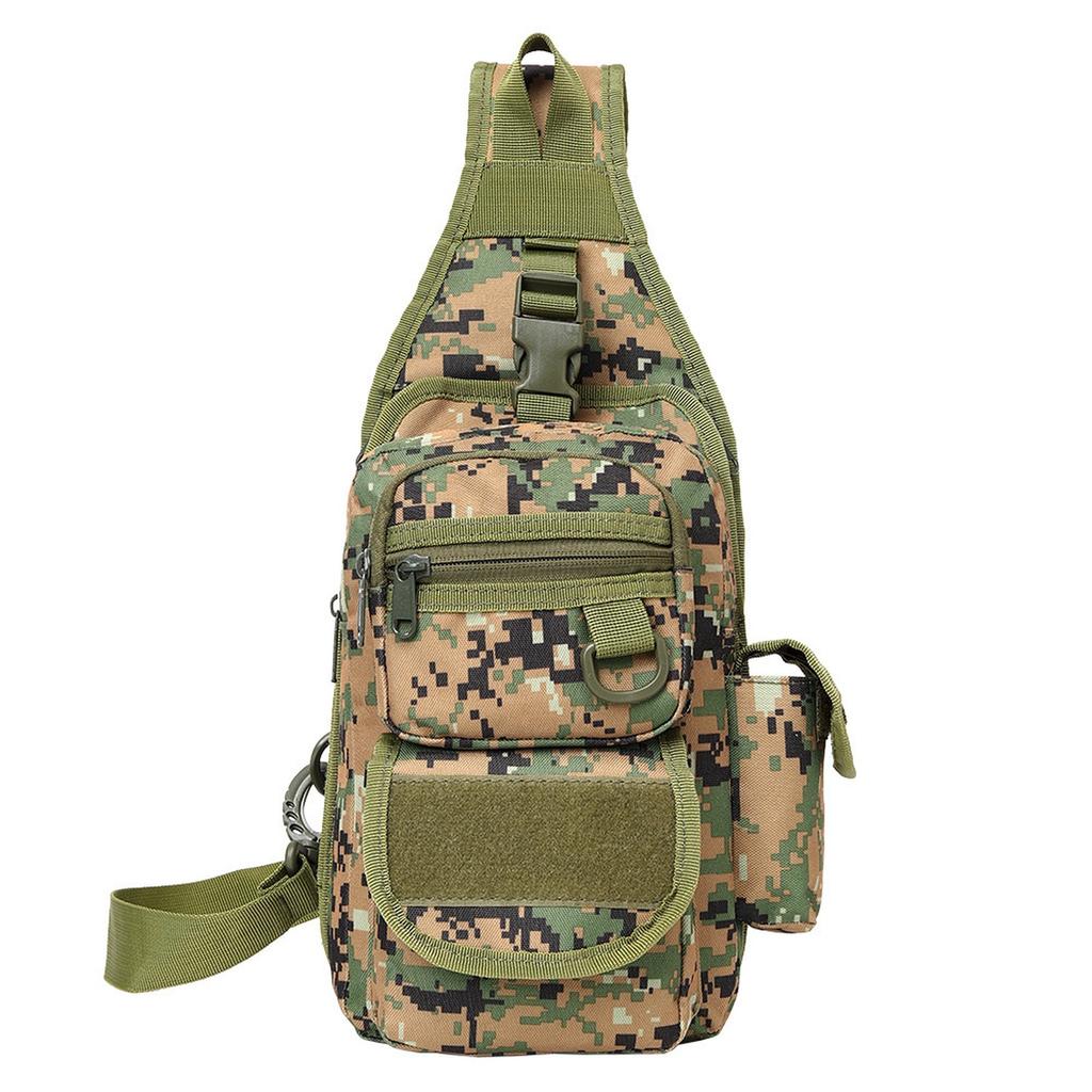 Fishing Shoulder Bag Men's Messenger Bag Camouflage  Chest Bag Suitable for Outdoor Hunting Fishing Tools Pouch