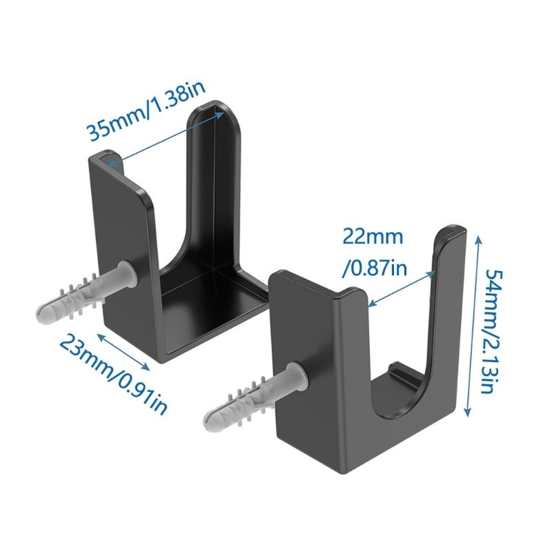 ABS Wall Mounted Power Strips Stand For Tablets Smartphones, Ideal For Smooth Surfaces Like Marble Wood, Glass, Tiles