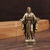 Handgefertigte Messing-Götterstatue im Vintage-Stil, Desktop-Dekor, kreatives grenzüberschreitendes Handwerkskunstwerk, kleine Kupferfigur, Heimschmuck