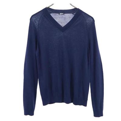 Wool Long Sleeve V Neck Knit M Zen System Sweater Women Used