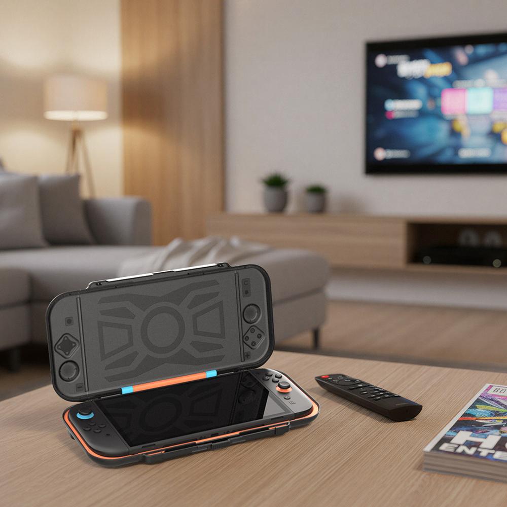 DOBE FOMIS ELECTRONICS TNS-51112 For Nintendo Switch 2 Carrying Case Game Console Hard Shell Protective Cover with 14 Game Card Slots