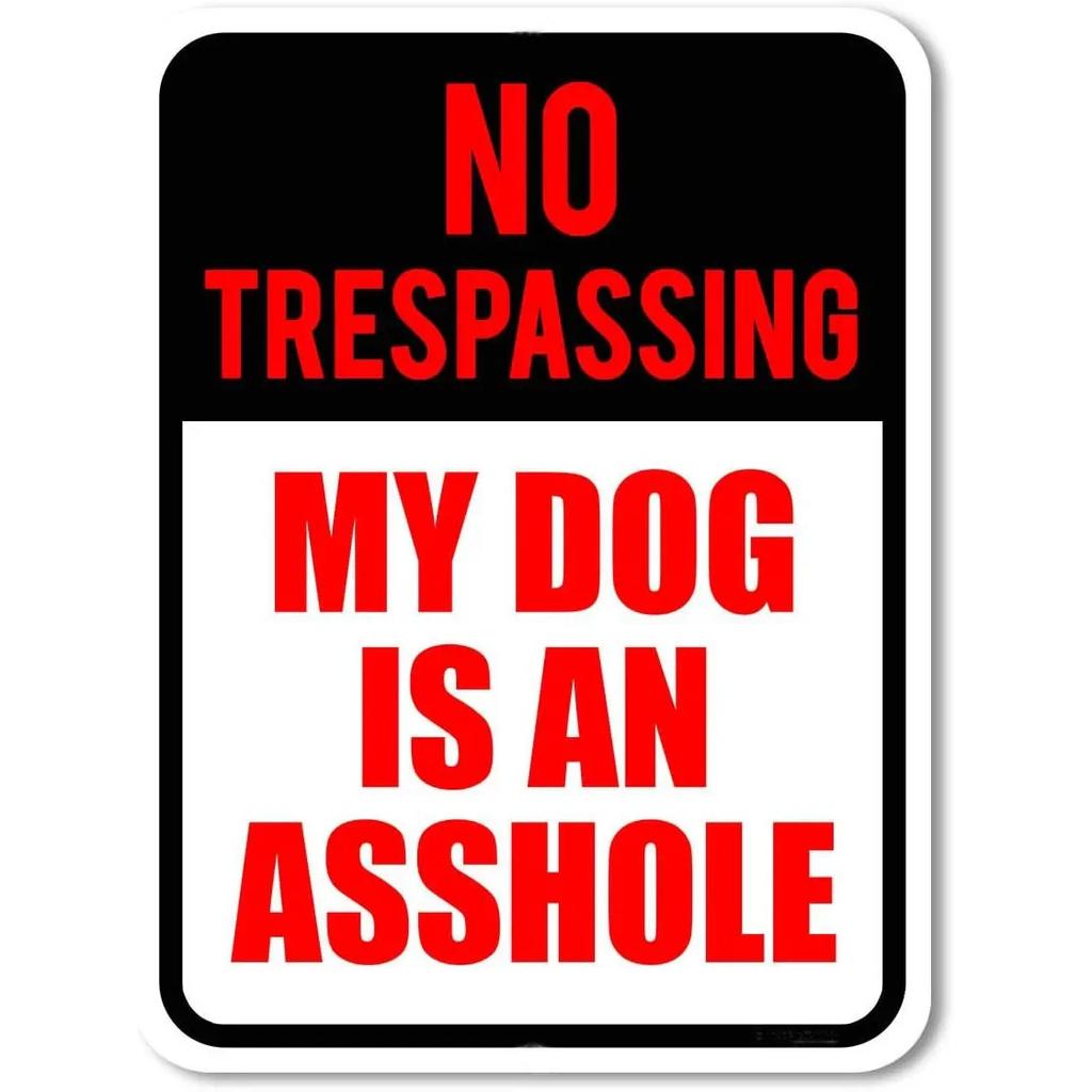 Retro No Trespassing Metal Poster Iron Decoration Perfect for Home Cafe Garage Club Bar Pubs