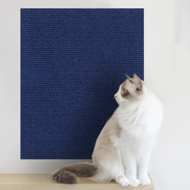 1PC 1m/39.37inch Self-Adhesive Cat Scratching Mat Trimmable Cat Carpet Cat Scratching Carpet Corner Wall Cat DIY Scratch Sofa Fu