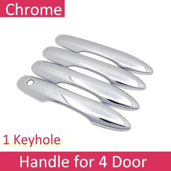 Luxury Chrome Door Handle Cover Trim Protection Cover for Toyota Camry Daihatsu Altis XV70 70 2018~ Car Accessory Sticker