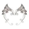 Punk Elf Ear Hook Earrings Non Piercing Ear Hook Ear Cuff Wrap Stud Clip Earring for Women Fairy Cosplay Costume Jewelry