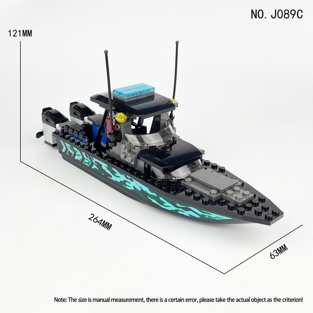 Inflatable Boat Building Blocks: X009 Assault, X003 Patrol, J089CD Military Accessories