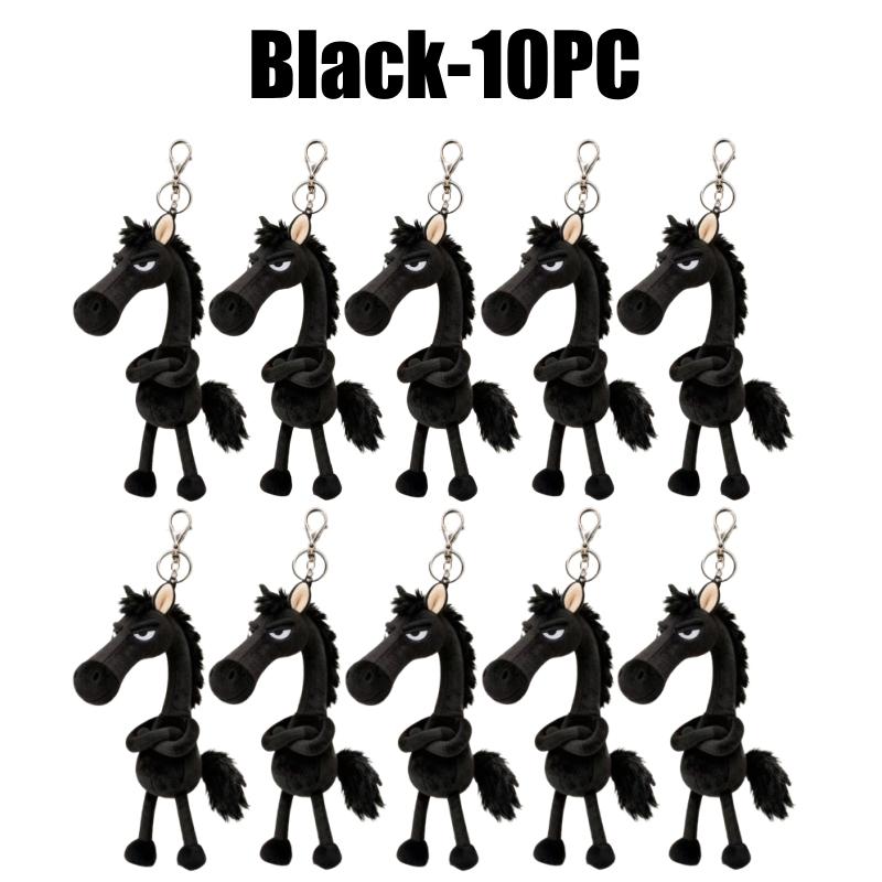 Plush Horse Pendant Bag Charm Keychain Horse Pendant Soft Horse Charm Personal Horse Keychain Handbag Decor Gift Idea