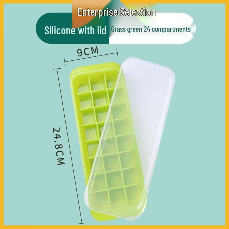

CHAHUA 24-Grid Ice Cube Tray with Lid