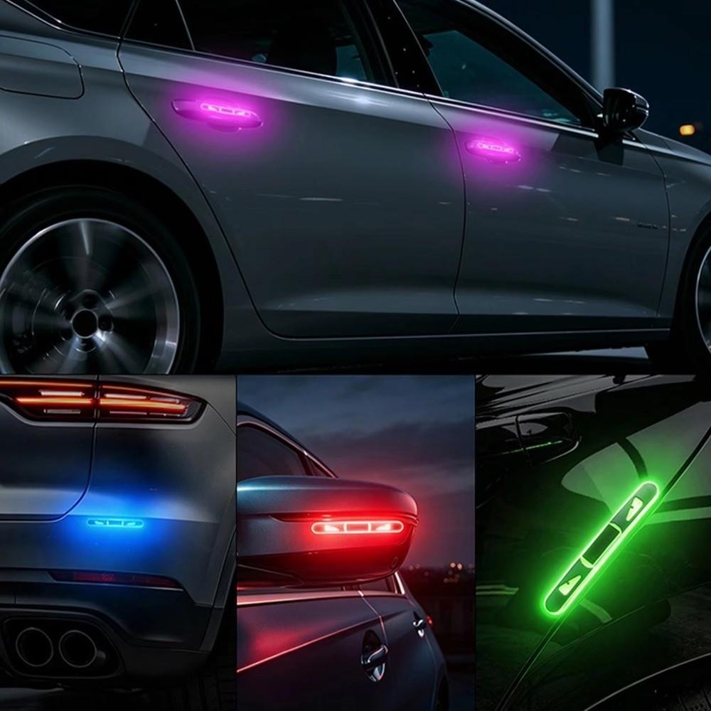 5 Color Car Door Anti-Collision Strip Cat Eye RGB LED Light Bars Car Accessories