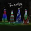 Controlchristmas Light NEW LED Christmas Tree Indoor Outdoor Decoration Metal Ring Led String Light Decorative Light