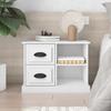 VidaXL White Bedside Table 60x35.5x45 Cm 816368