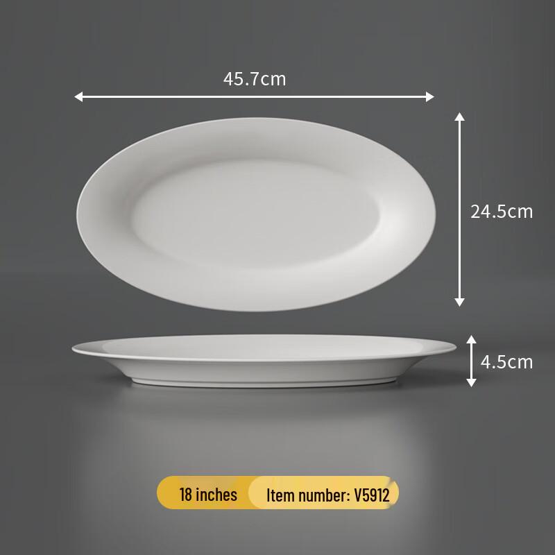 

Shire White Melamine Commercial Serving Plates