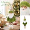 Festive Christmas Tree Santa and Snowman Doll Ornaments, Cute Holiday Decorations for Home and Party