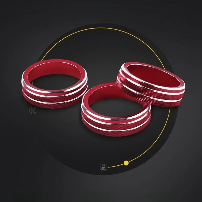 Auto Car AC Control Ring Trim Cover Car Interior Accessories For VW Tiguan Atlas T-roc Ateca FR Passat B8 Variant 2017-2019