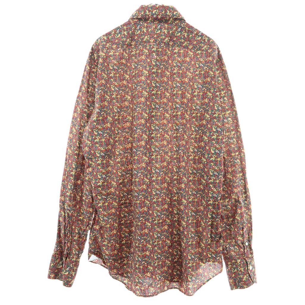 Finamore Made In Italy Floral Long Sleeve Shirt Red Series Women Used