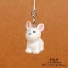 Flocked Puppy for Women Girl Mobile Phone Lanyard Dog Lovers Bag Charms Tremdy Key Chains Couple Friend Kids Gift Bag Charm