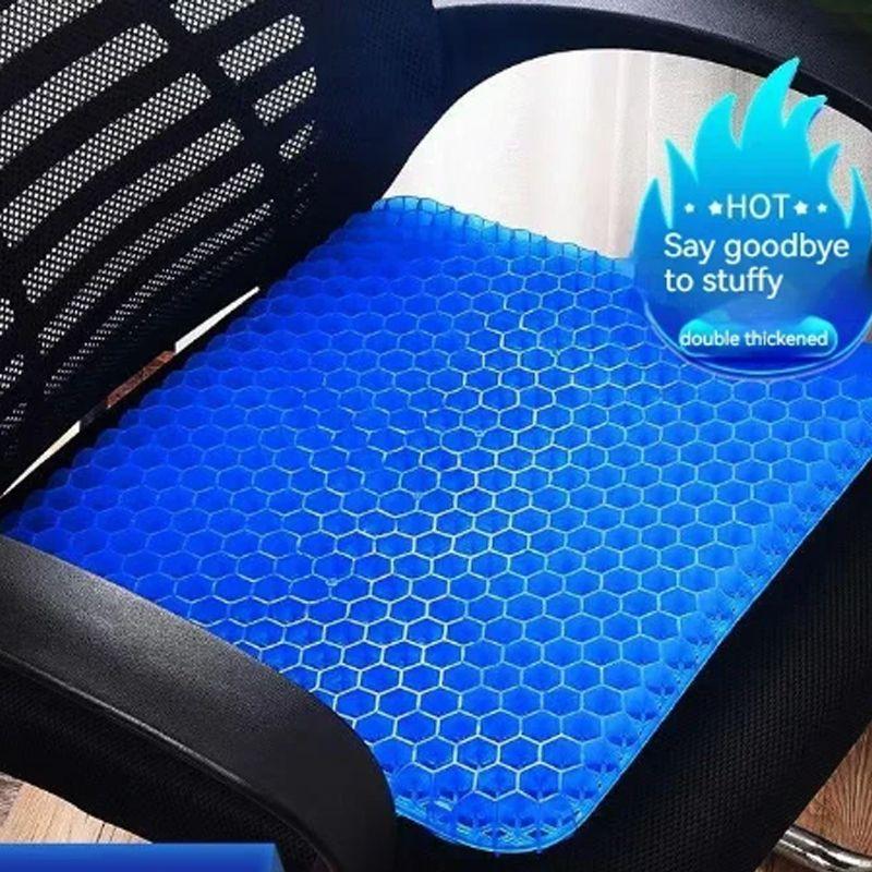 Gel Seat Cushion Honeycomb Breathable Automotive Summer Decompression Pad for Back Tailbone Pain Home Office Wheelchair