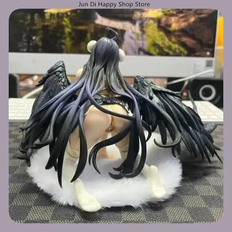 Overlord Albedo Anime Girl Figure Pajamas Kneeling Position Model Statue for Boys Collection Desktop Decoration Toy