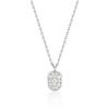 Essence Silver (W) Lab Diamond Double Loom Pavé Necklace S HL4N59437W9450