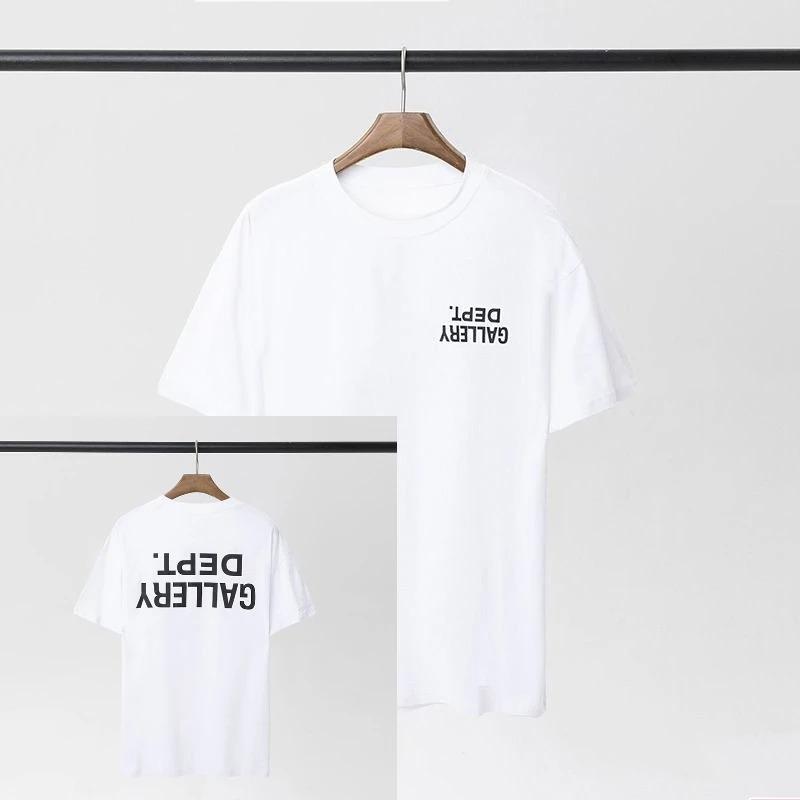 

GALLERY DEPT Inspired Reverse Print T-Shirt 100% Cotton Oversized Streetwear Tee Men Women Vintage Distressed Graphic Top XXXL