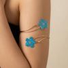 Drip Oil Open Arm Bangle Colorful Armband Fairy Flower Bracelet  Gift
