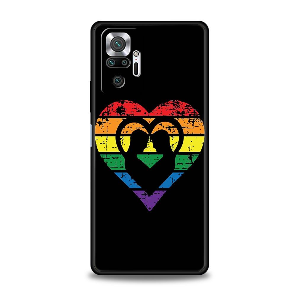 Gay Lesbian LGBT Rainbow Pride ART Phone Case For Xiaomi Redmi Note 12 11 10 9 9T 8 7 9s Pro Plus K50 K40 Gaming 10C 9C 9A Cover