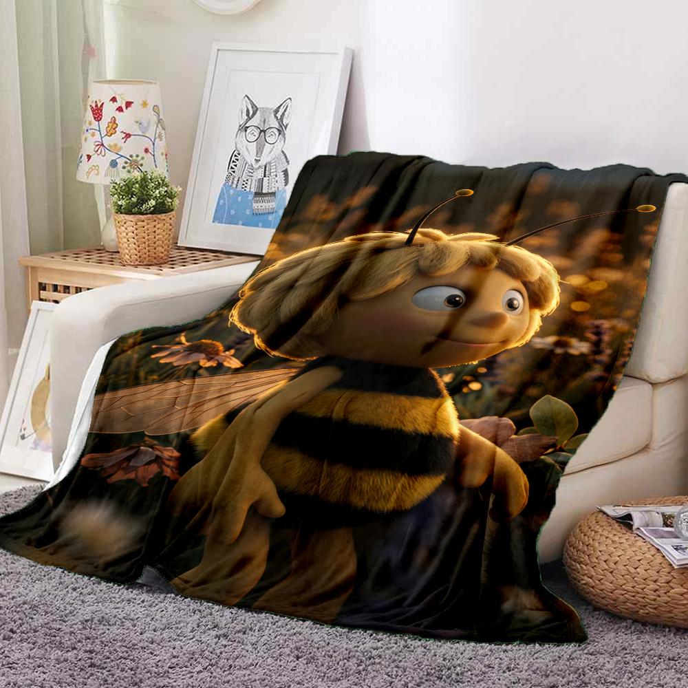 Maya Bee Blanket, High quality Comfortable for All Seasons, Home Decor, Warmth and Comfort