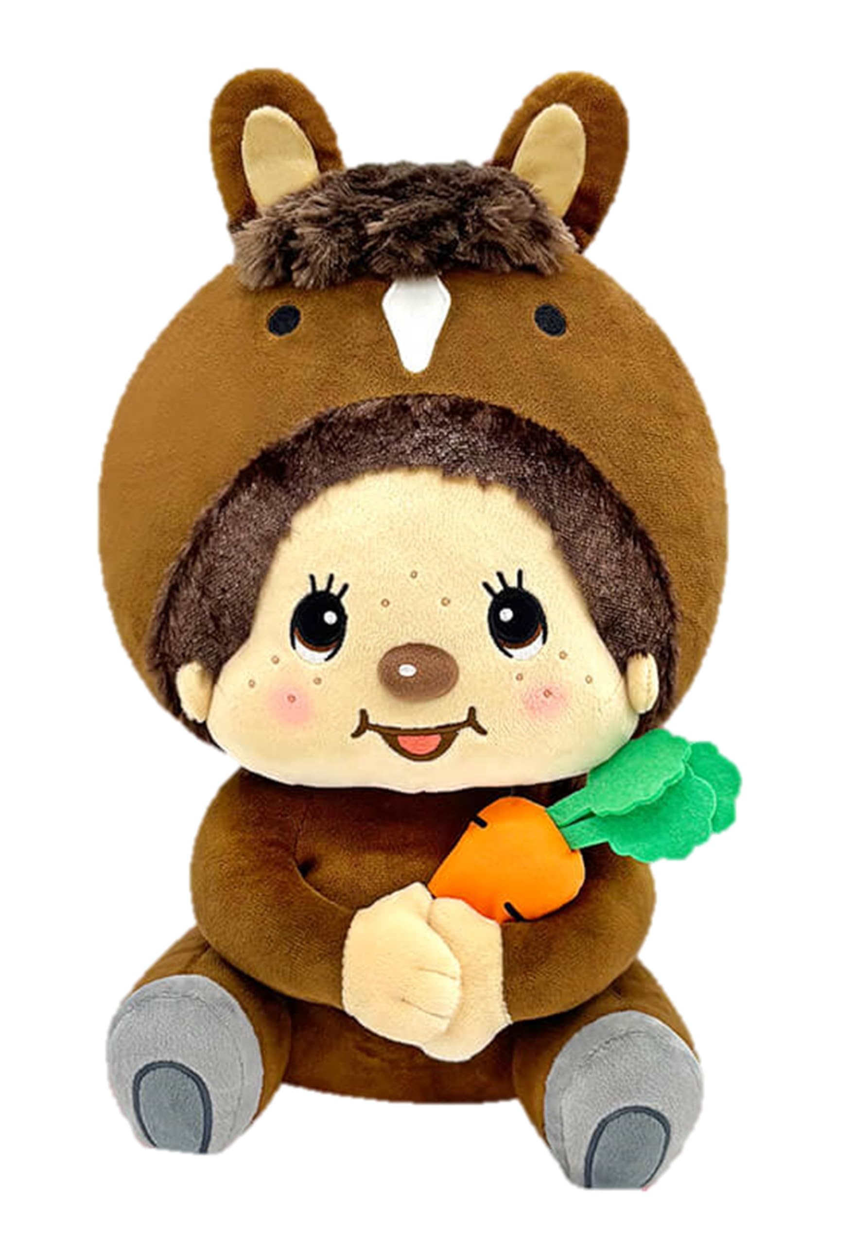 Mon  Chichi Plush Horse BIG Large Dark Brown, Approx. 38cm in length