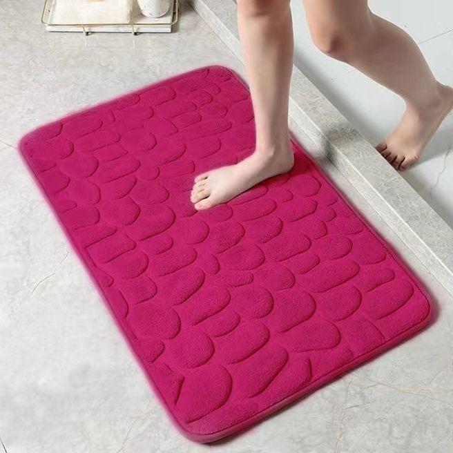 Non Slip Mat Bathroom Bath Mat Cobblestone Embossed Mat In Bathtub Floor Rug Shower Room Doormat Memory Foam Cobblestone Mat