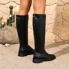 Spring And Autumn Sexy And Comfortable Low Heel Knee Length Boots Fashion New Style Warm Plus Size Women'S Casual Fashion Boots