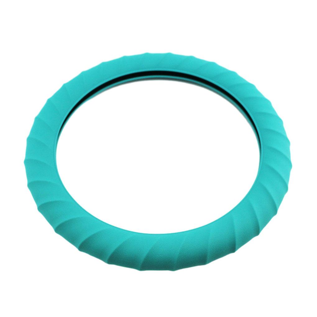 36-40cm Funda Universal de Silicona para Volante de Coche Elástica Tipo Guante Textura Suave Multicolor Auto Decore Fundas Accesorios