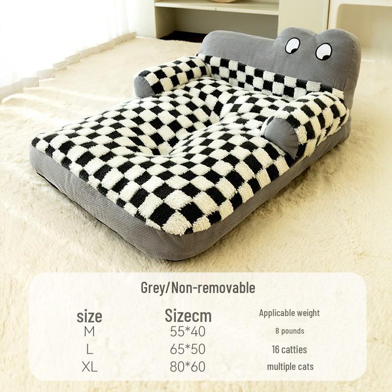 Cross-Border Dog Bed: Cozy Autumn/Winter Nest for Small Dogs & Cats