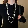 NK-263 Multi-layer Handmade Glass Pearl Necklace - Women's Autumn & Winter Accessory