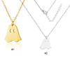 Halloween Ghost Pendant Necklace Halloween Lovely Ghost Necklace Ghost Pendant Choker Necklace for Women Halloween Jewelry Gift