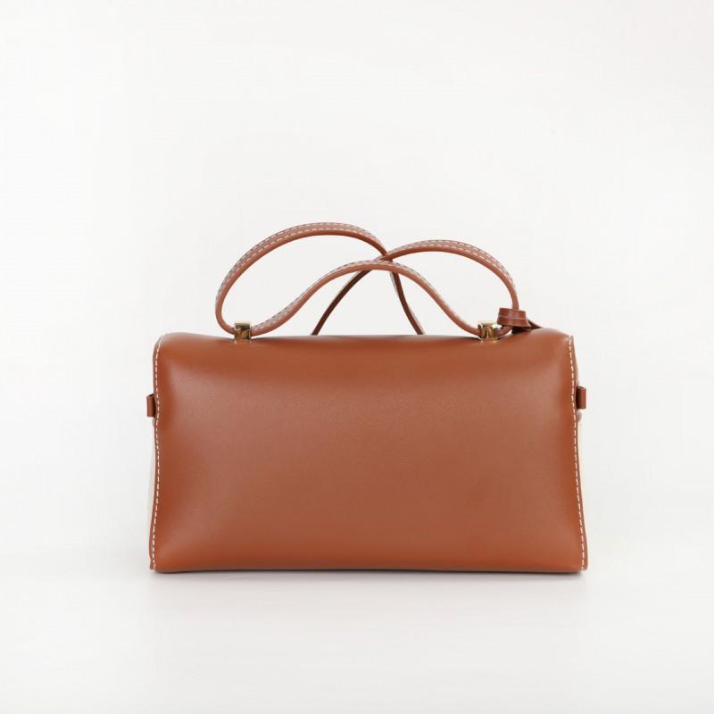 Hersteller Leinwand mit Leder LP19 Box Bag High-End Multifunktional Tragbar Einzel-Schulter Cross-Body Make-up Weiblich