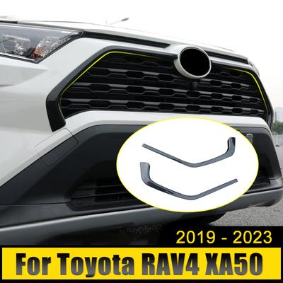 Dla Toyota RAV4 XA50 2022 2023 dekoracja przedniego grilla samochodu wyścigi grille osłona ramy naklejki