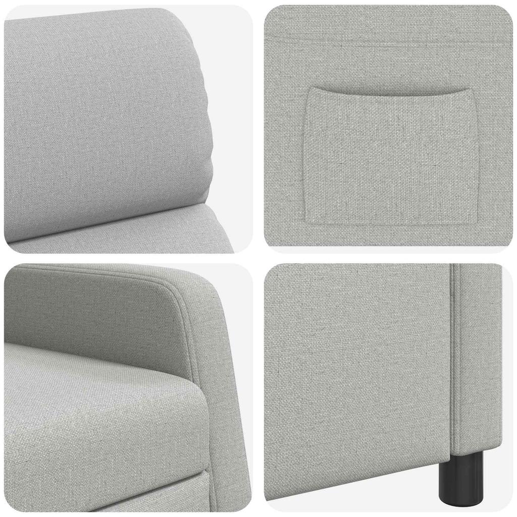 Recliner Chair Cloud Grey Fabric
